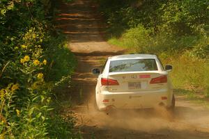 Richo Healey / Michelle Miller Lexus IS250 on SS2, Thorpe Tower I.