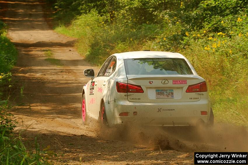 Richo Healey / Michelle Miller Lexus IS250 on SS2, Thorpe Tower I.