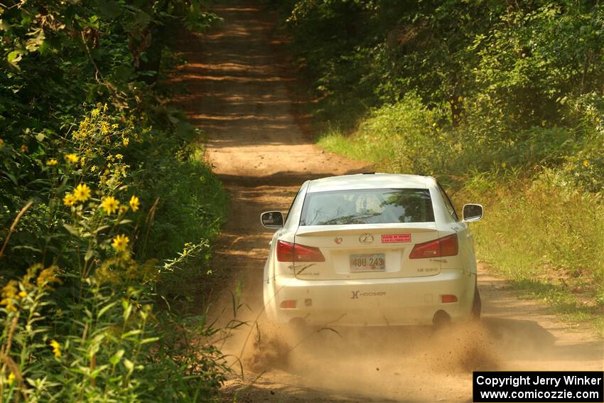 Richo Healey / Michelle Miller Lexus IS250 on SS2, Thorpe Tower I.