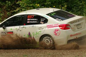 Jamey Randall / Andrew Rausch Subaru WRX on SS2, Thorpe Tower I.