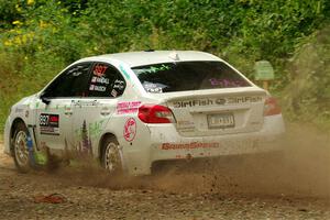 Jamey Randall / Andrew Rausch Subaru WRX on SS2, Thorpe Tower I.