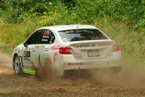 Jamey Randall / Andrew Rausch Subaru WRX on SS2, Thorpe Tower I.