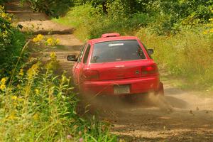 Krishna Gandhi / Jake Baxter Subaru Impreza Wagon on SS2, Thorpe Tower I.