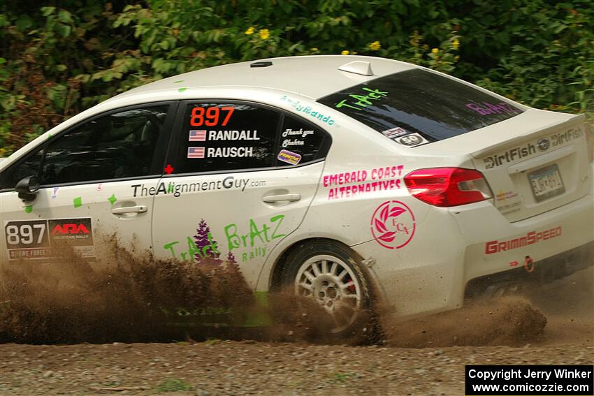 Jamey Randall / Andrew Rausch Subaru WRX on SS2, Thorpe Tower I.