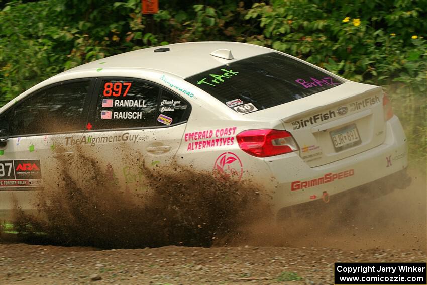 Jamey Randall / Andrew Rausch Subaru WRX on SS2, Thorpe Tower I.