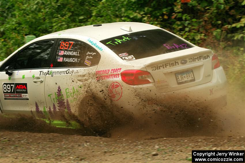 Jamey Randall / Andrew Rausch Subaru WRX on SS2, Thorpe Tower I.