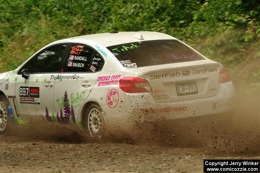 Jamey Randall / Andrew Rausch Subaru WRX on SS2, Thorpe Tower I.