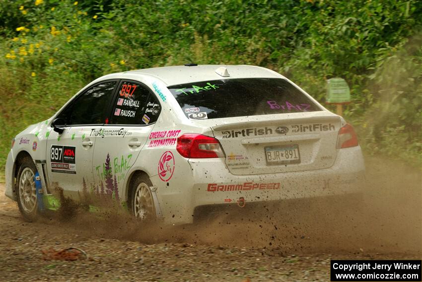 Jamey Randall / Andrew Rausch Subaru WRX on SS2, Thorpe Tower I.