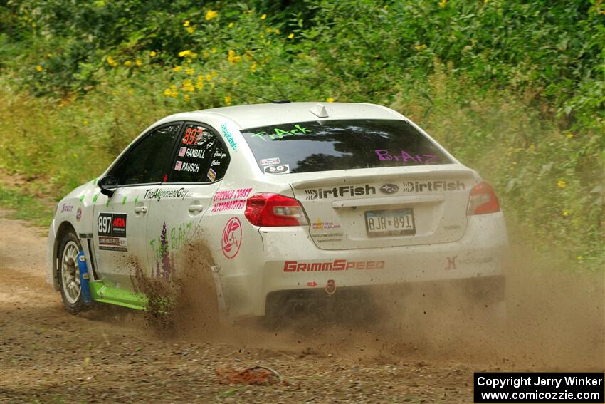 Jamey Randall / Andrew Rausch Subaru WRX on SS2, Thorpe Tower I.