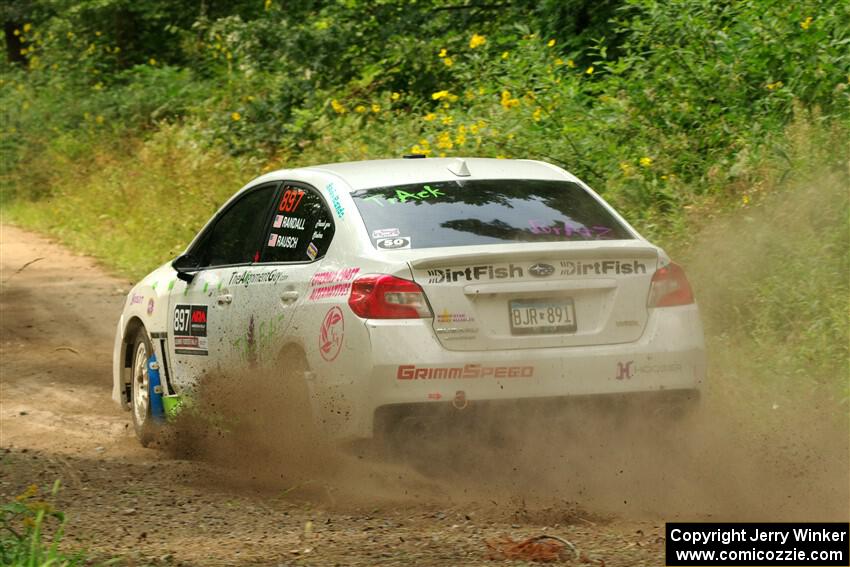 Jamey Randall / Andrew Rausch Subaru WRX on SS2, Thorpe Tower I.