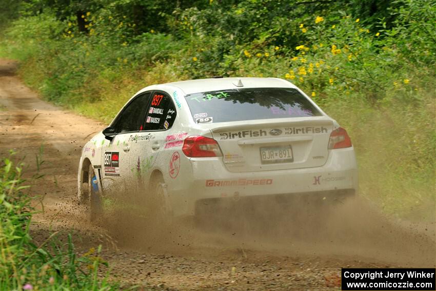 Jamey Randall / Andrew Rausch Subaru WRX on SS2, Thorpe Tower I.