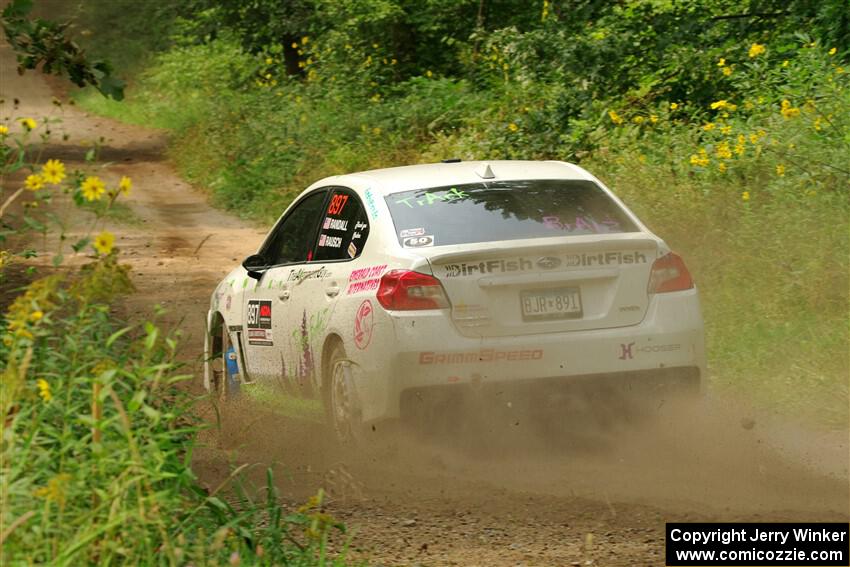 Jamey Randall / Andrew Rausch Subaru WRX on SS2, Thorpe Tower I.