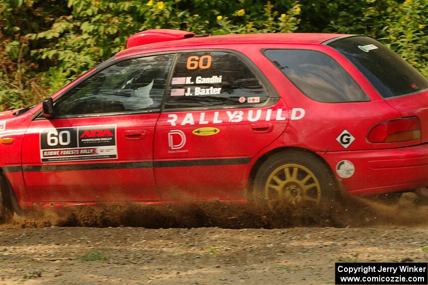 Krishna Gandhi / Jake Baxter Subaru Impreza Wagon on SS2, Thorpe Tower I.