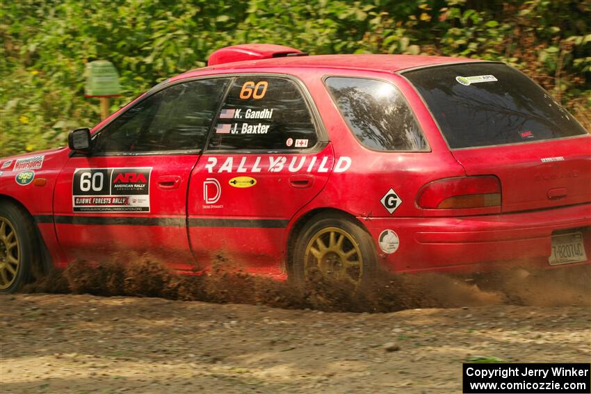 Krishna Gandhi / Jake Baxter Subaru Impreza Wagon on SS2, Thorpe Tower I.