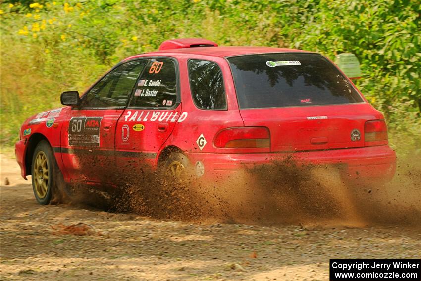 Krishna Gandhi / Jake Baxter Subaru Impreza Wagon on SS2, Thorpe Tower I.