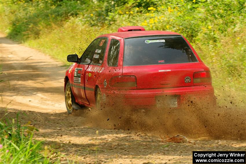 Krishna Gandhi / Jake Baxter Subaru Impreza Wagon on SS2, Thorpe Tower I.