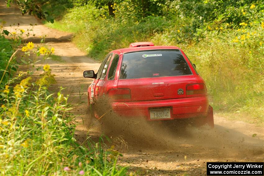 Krishna Gandhi / Jake Baxter Subaru Impreza Wagon on SS2, Thorpe Tower I.