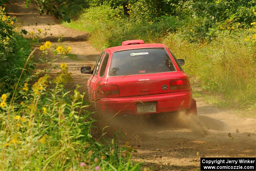 Krishna Gandhi / Jake Baxter Subaru Impreza Wagon on SS2, Thorpe Tower I.