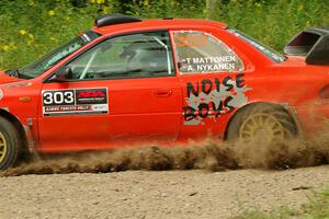 Travis Mattonen / Anikka Nykanen Subaru Impreza on SS2, Thorpe Tower I.