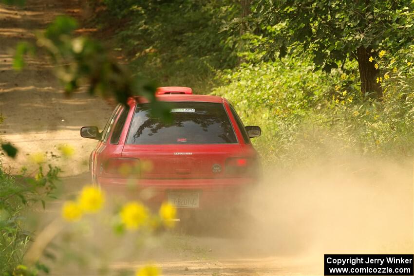 Krishna Gandhi / Jake Baxter Subaru Impreza Wagon on SS2, Thorpe Tower I.