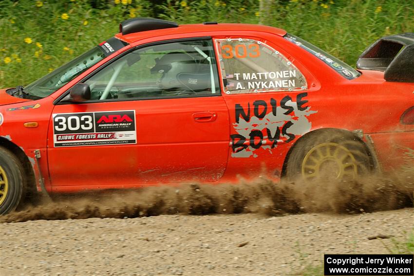 Travis Mattonen / Anikka Nykanen Subaru Impreza on SS2, Thorpe Tower I.