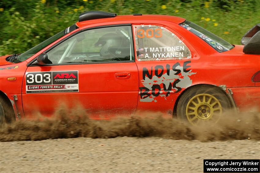 Travis Mattonen / Anikka Nykanen Subaru Impreza on SS2, Thorpe Tower I.