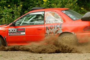 Travis Mattonen / Anikka Nykanen Subaru Impreza on SS2, Thorpe Tower I.