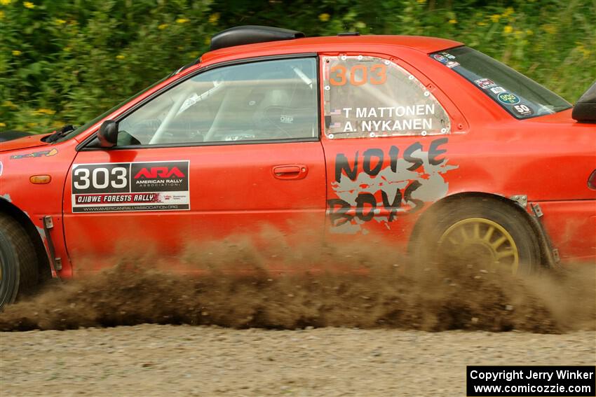 Travis Mattonen / Anikka Nykanen Subaru Impreza on SS2, Thorpe Tower I.