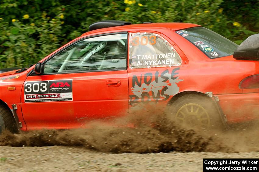 Travis Mattonen / Anikka Nykanen Subaru Impreza on SS2, Thorpe Tower I.