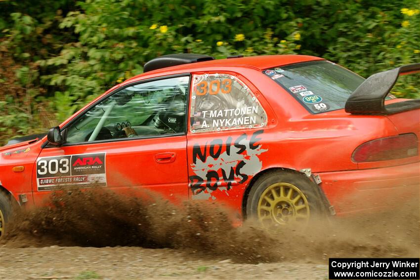 Travis Mattonen / Anikka Nykanen Subaru Impreza on SS2, Thorpe Tower I.