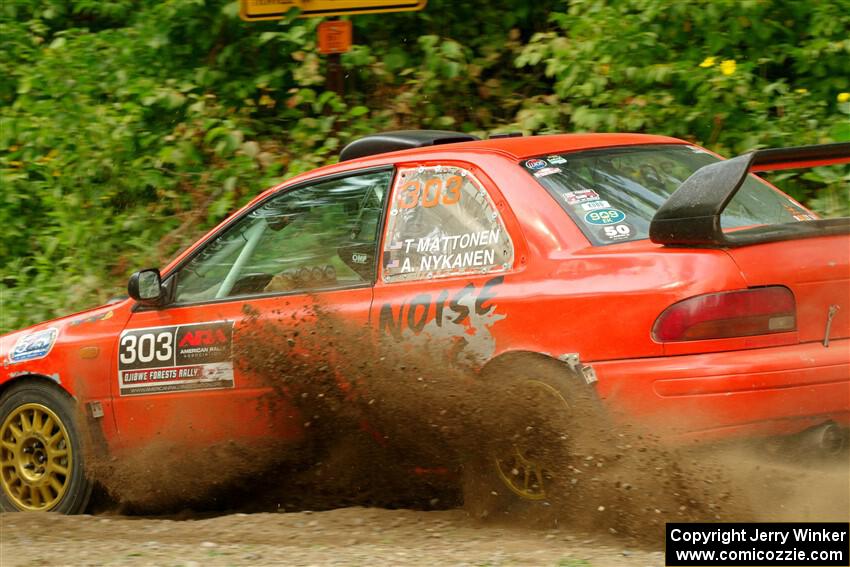 Travis Mattonen / Anikka Nykanen Subaru Impreza on SS2, Thorpe Tower I.