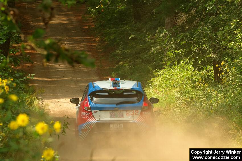 Mark Tabor / Kathryn Hansen Ford Fiesta ST on SS2, Thorpe Tower I.