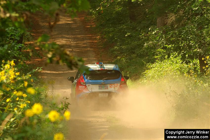 Mark Tabor / Kathryn Hansen Ford Fiesta ST on SS2, Thorpe Tower I.