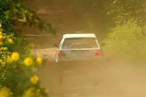 Josh Nykanen / Charlotte Himes VW GTI on SS2, Thorpe Tower I.