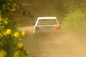 Josh Nykanen / Charlotte Himes VW GTI on SS2, Thorpe Tower I.