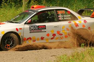 Richard Donovan / Greg Donovan Subaru Impreza on SS2, Thorpe Tower I.