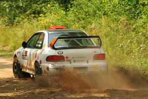 Richard Donovan / Greg Donovan Subaru Impreza on SS2, Thorpe Tower I.