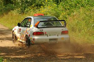 Richard Donovan / Greg Donovan Subaru Impreza on SS2, Thorpe Tower I.