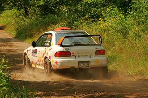 Richard Donovan / Greg Donovan Subaru Impreza on SS2, Thorpe Tower I.