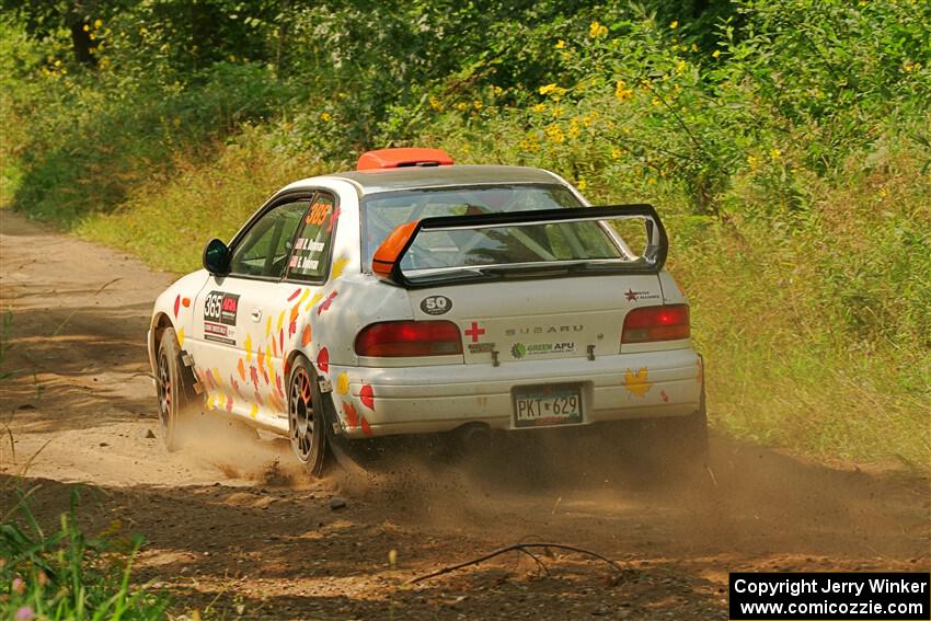 Richard Donovan / Greg Donovan Subaru Impreza on SS2, Thorpe Tower I.