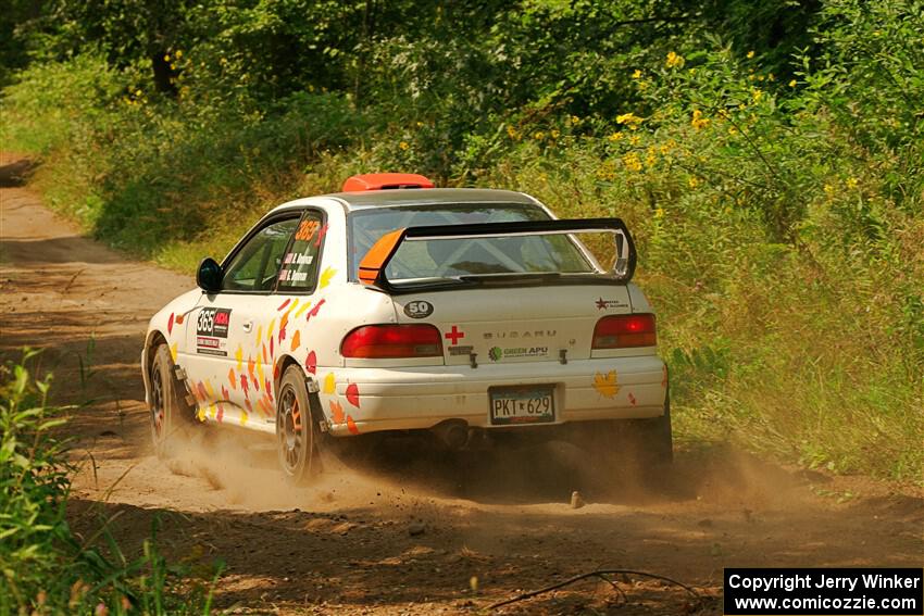 Richard Donovan / Greg Donovan Subaru Impreza on SS2, Thorpe Tower I.