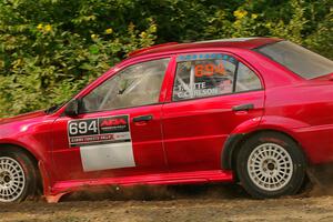 Tyler Witte / Cindi Carlson Mitsubishi Lancer Evo IV on SS2, Thorpe Tower I.