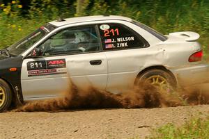 Jack Nelson / Isaac Zink Subaru Impreza on SS2, Thorpe Tower I.