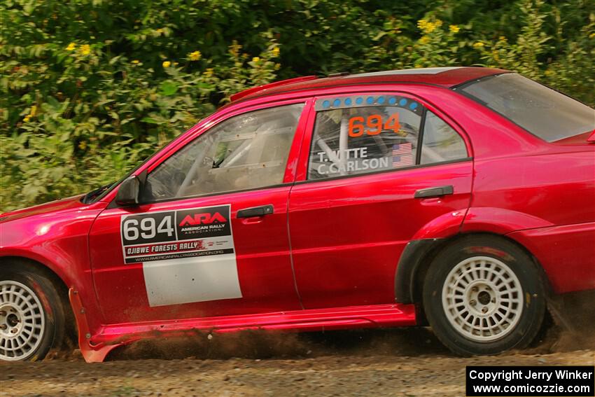 Tyler Witte / Cindi Carlson Mitsubishi Lancer Evo IV on SS2, Thorpe Tower I.