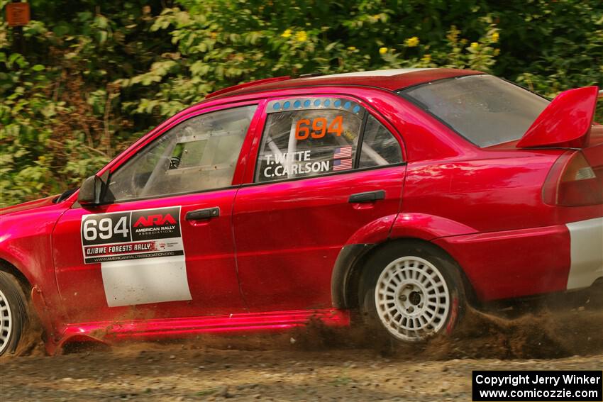 Tyler Witte / Cindi Carlson Mitsubishi Lancer Evo IV on SS2, Thorpe Tower I.