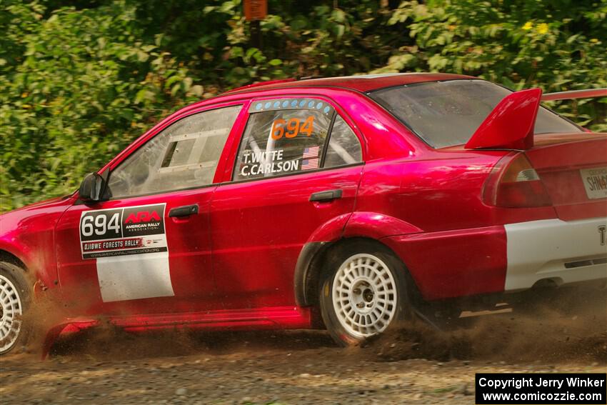 Tyler Witte / Cindi Carlson Mitsubishi Lancer Evo IV on SS2, Thorpe Tower I.