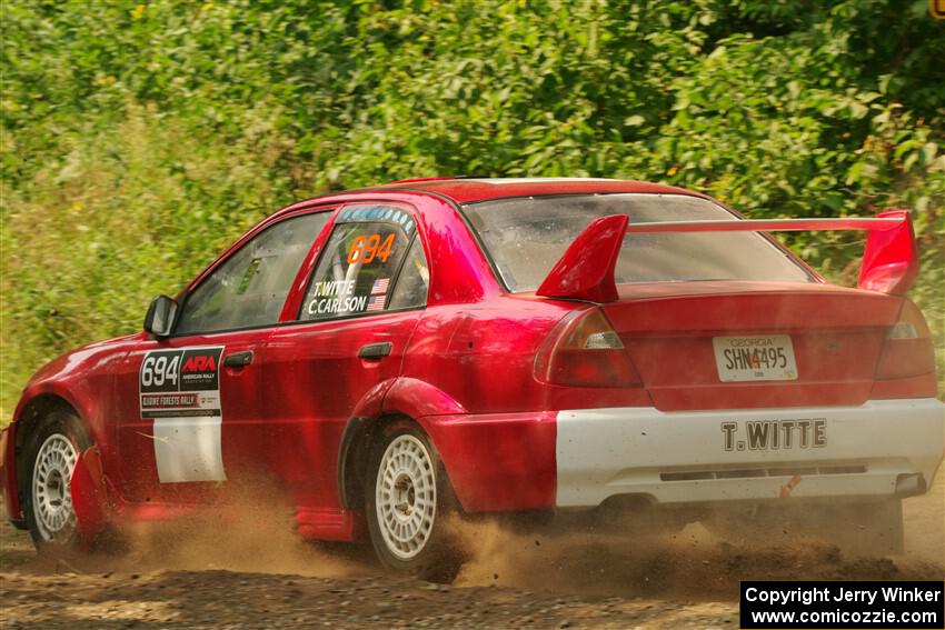 Tyler Witte / Cindi Carlson Mitsubishi Lancer Evo IV on SS2, Thorpe Tower I.