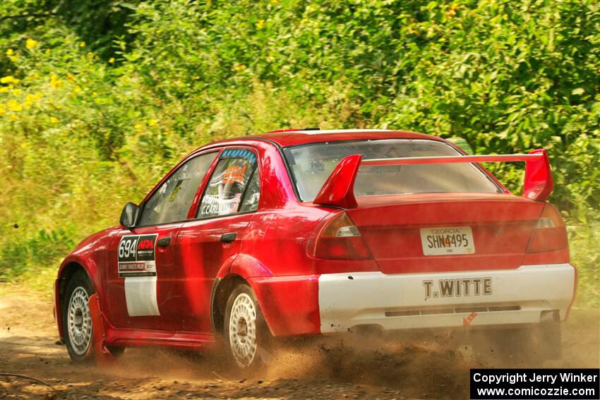 Tyler Witte / Cindi Carlson Mitsubishi Lancer Evo IV on SS2, Thorpe Tower I.