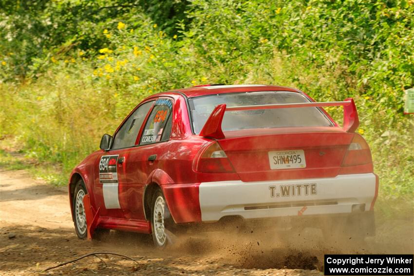 Tyler Witte / Cindi Carlson Mitsubishi Lancer Evo IV on SS2, Thorpe Tower I.