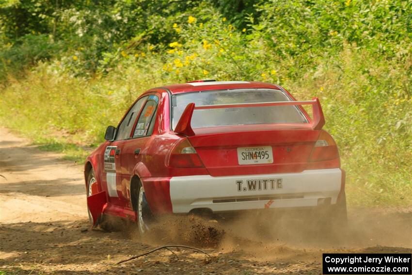 Tyler Witte / Cindi Carlson Mitsubishi Lancer Evo IV on SS2, Thorpe Tower I.